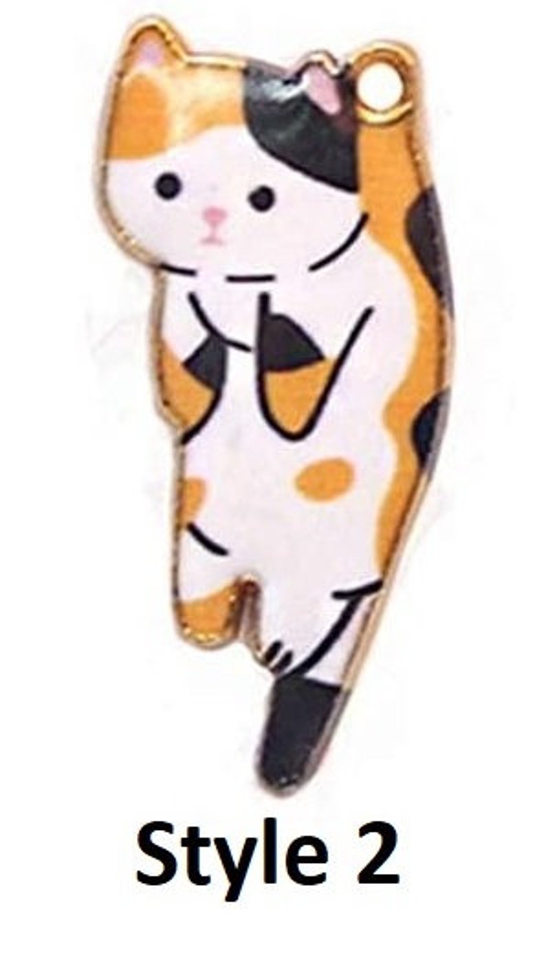 Tea Infuser with Hanging Kitty Enamel Charms in a lovely gift bag image 5