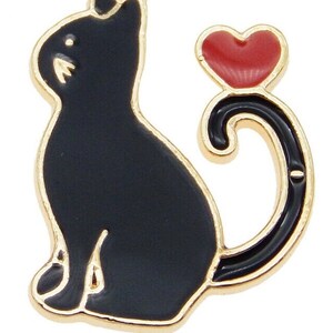 Tea Infuser with Hanging Kitty Enamel Charms in a lovely gift bag image 10