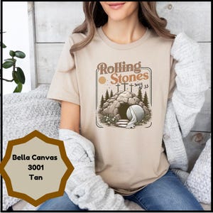 Bella Canvas Rolling Stones T-Shirt, Trendy Easter Clothing, Jesus Christ Shirt, Gift For Christian, Faith-Based Graphic Tee, Gift For Her