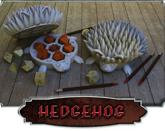 Hedgehog Themed Dice Case for DnD and Tabletop RPG  board games Die Holder