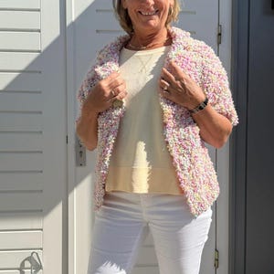 Häkelanleitung (NL) Kurzarmjacke „BOUCLÉ“