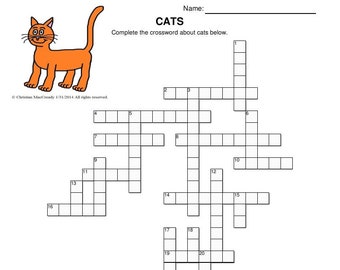 Cats Crossword Puzzle