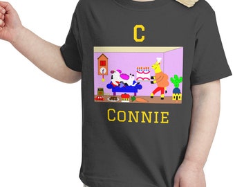 Alphabet des animaux (lettre C) T-shirt personnalisé pour tout-petit