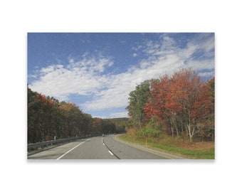 Autumn Scenery On Highway