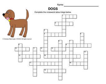 Dogs Crossword Puzzles