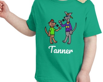 Buddy the Lab and Max the Great Dane Custom Toddler T-Shirt