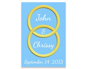 Custom Wedding Rings (Canvas Wall Art)