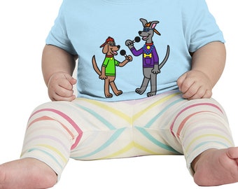 Buddy the Lab y Max the Great Dane camiseta infantil personalizada