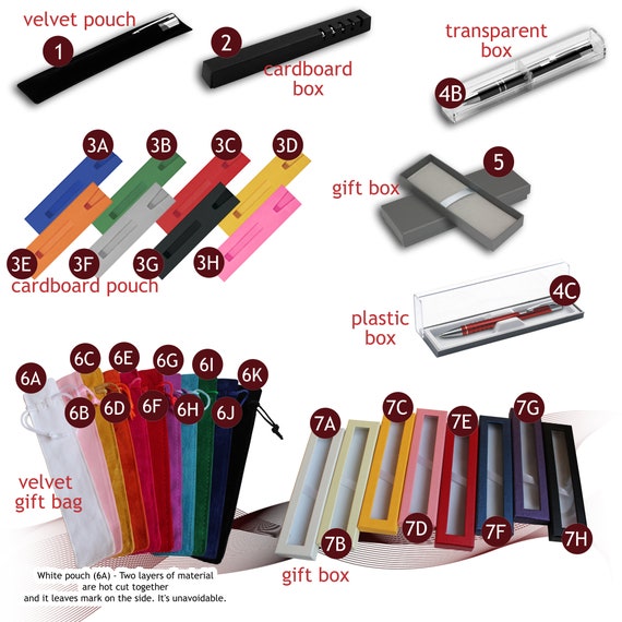gift box Details about / Promotional personalised pen *COSMO* black ink