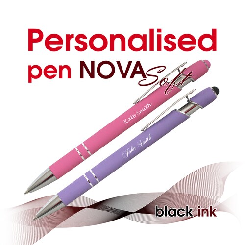 Great Birthday Anniversary Wedding Black Ink and 0.7 mm Text or Logo Personalized Engraved Ballpoint Pen with Name Great Birthday Anniversary Wedding Black Ink and 0.7 mm Text or Logo Personalized Engraved Ballpoint Pen with Name