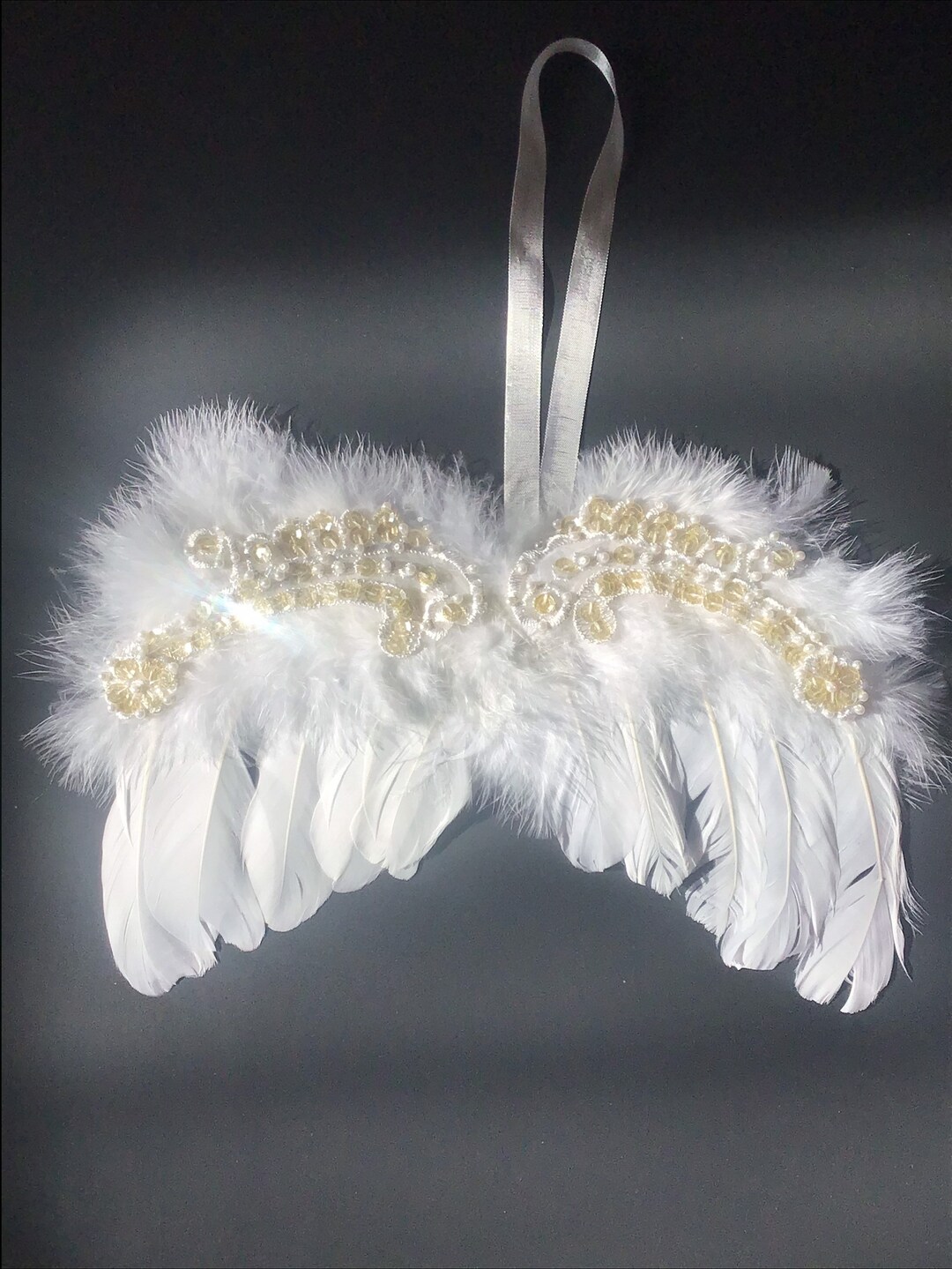 Angel Wings Door Knob Hanger Wall Hanging Memorial Etsy