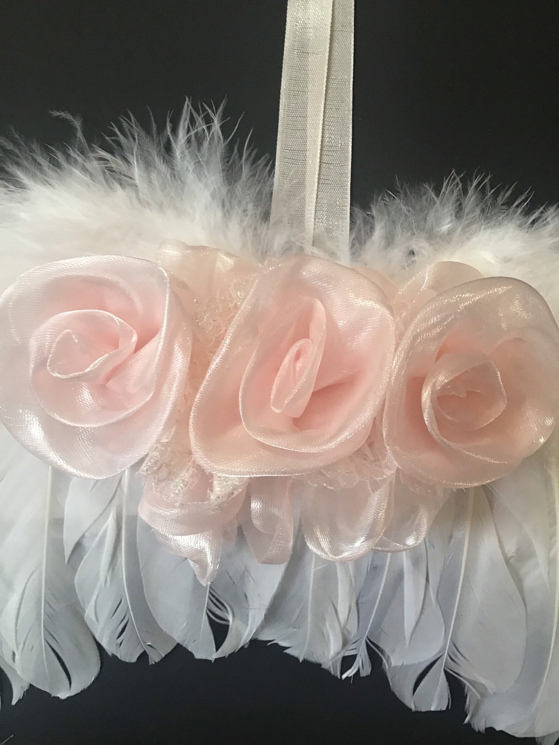 Angel Wings Door Knob Hanger Shabby Chic Nursery Room Etsy