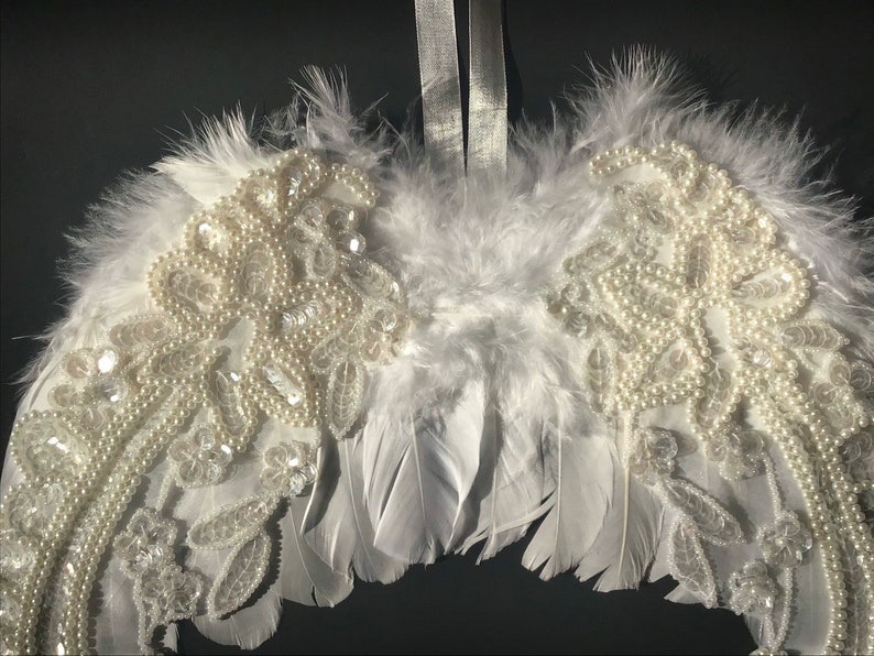 Angel Wings Door Knob Hanger Wall Hanging Memorial Etsy