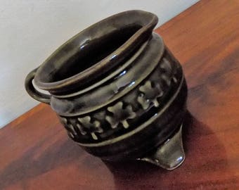 Vintage Irish Porcelain Pot Milk Jar Creamer Gold Pot Irish Souvenir Pub Decor Wedding Gift St. Patrick's Day Decor