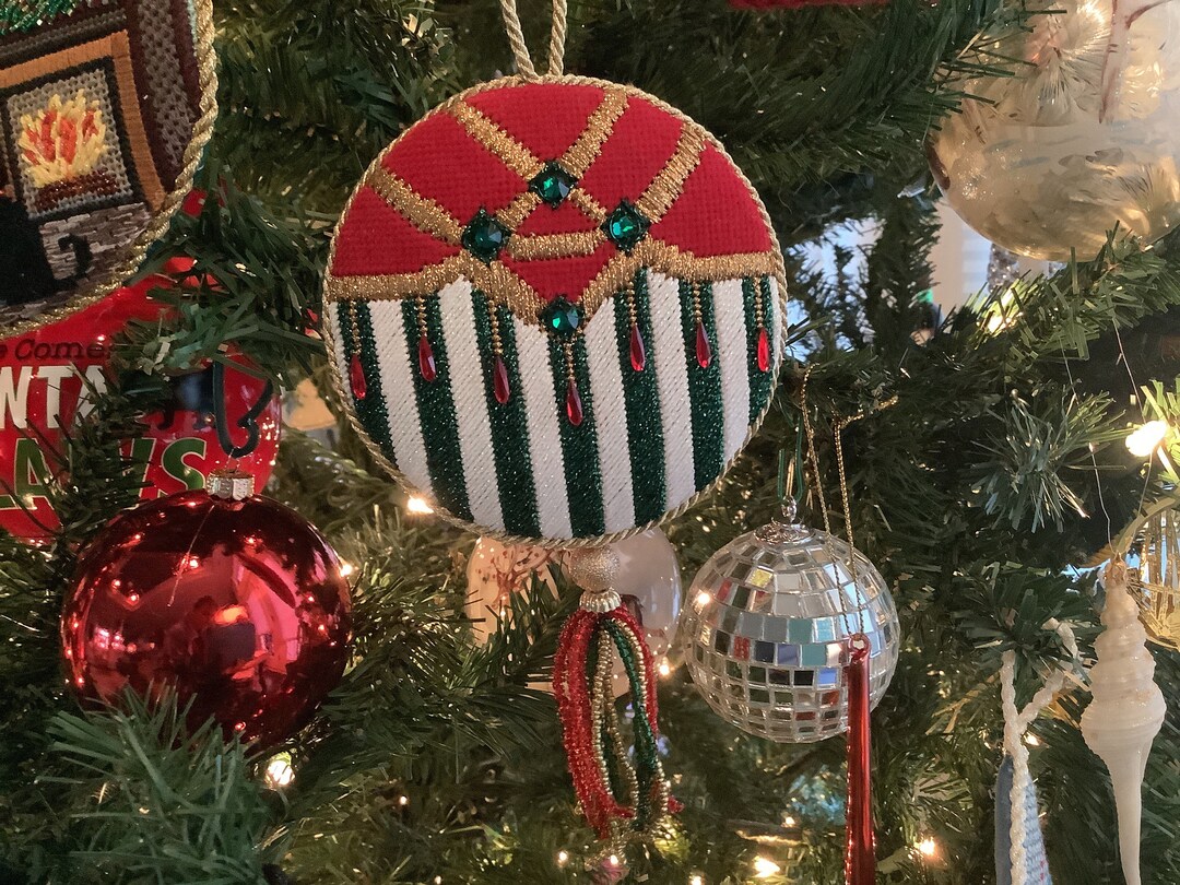 Bejeweled Ribbons Ornament INCLUDES CRYSTAL EMBELLISHMENTS Etsy