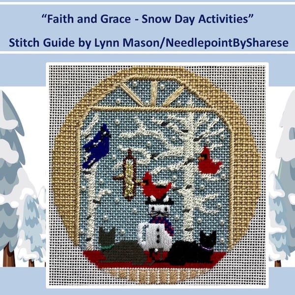 Faith and Grace "Snow Day Activities" Stitch Guide FG-22