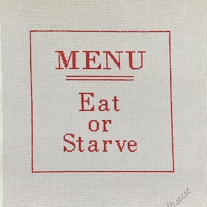MENU - Eat or Starve - Customize your color!