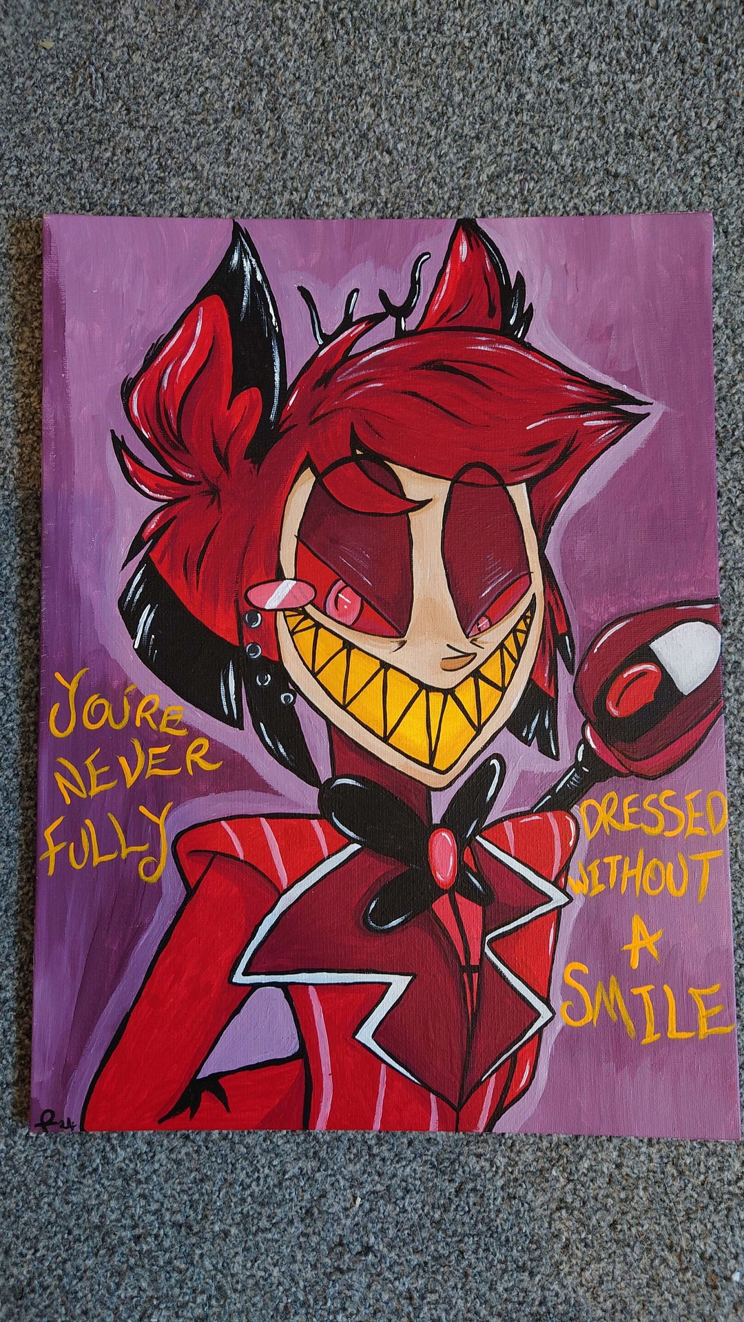 Hazbin Hotel Character Paintings Acrylic on Canvas 12x16 - Etsy