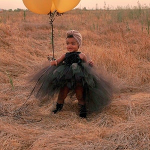 REAGAN, high low tutu dress, tutu dress, flower girl dress, pageant dress, black high low dress, birthday tutu dress, tutu