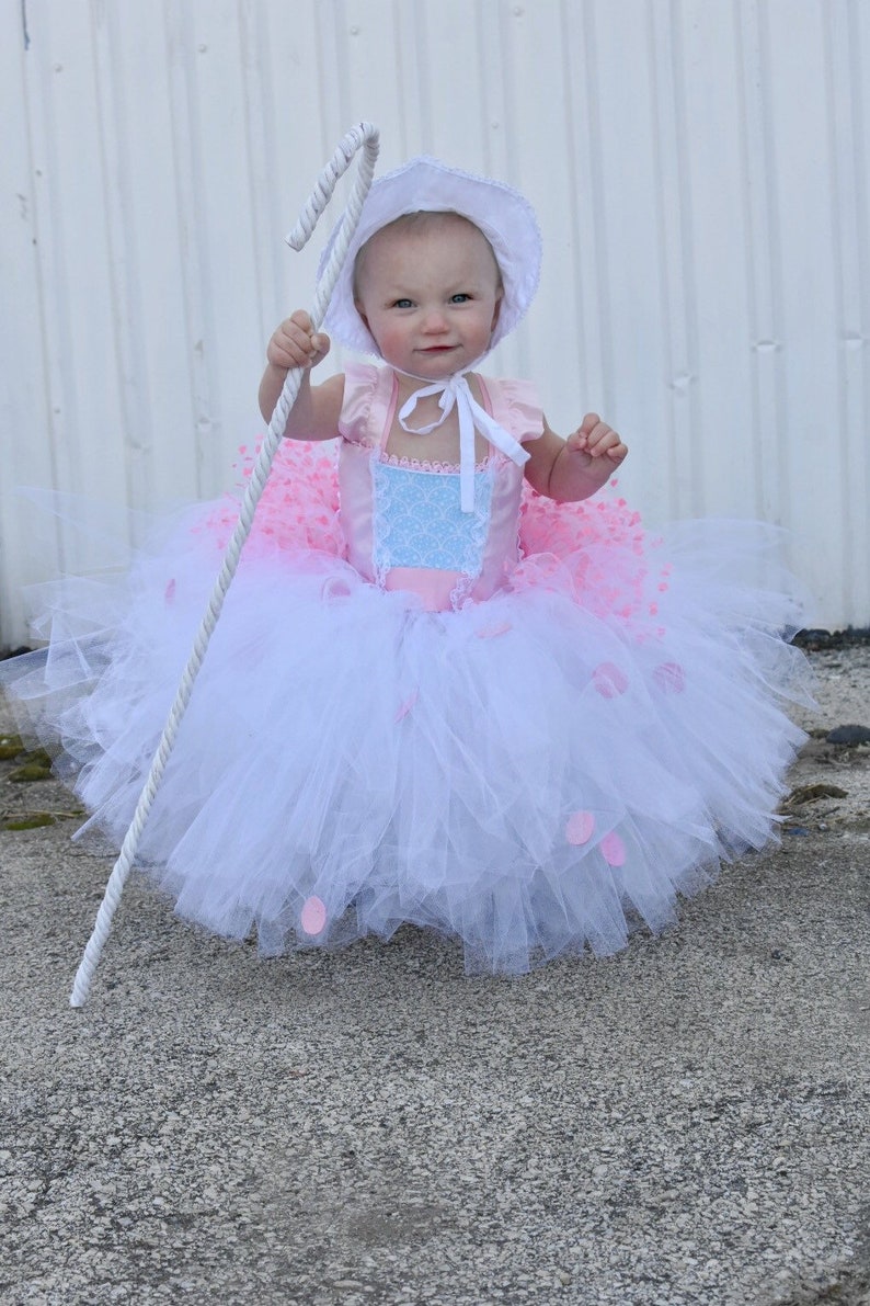 BO PEEP, Bo Peep costume, Toy Story costume, Bo Peep tutu, Toy story tutu dress, toy story halloween, little bo peep, little bo peep tutu image 3