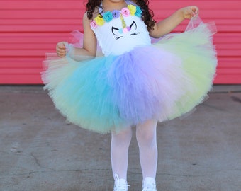 UNICORN tutu dress, tutu dress, unicorn birthday, rainbow tutu dress, pastel tutu, unicorn dress