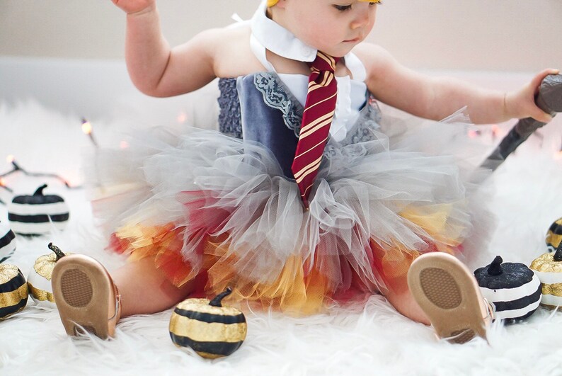 WIZARD, Harry Potter costume, Harry Potter tutu, Harry Potter tutu dress, Harry Potter halloween, Hermione costume, Hermione halloween image 3