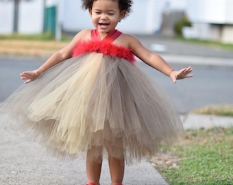 RUDOLF jurk, kerst tutu jurk, rudolf tutu, kerst tutu, rendier tutu jurk, vakantie tutu jurk, baby meisje tutu jurk