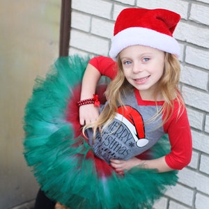 JINGLE,  christmas tutu, spray paint tutu, short tutu, tutu, baby tutu, toddler tutu, girls tutu, birthday tutu, fluffy tutu, cake smash tu