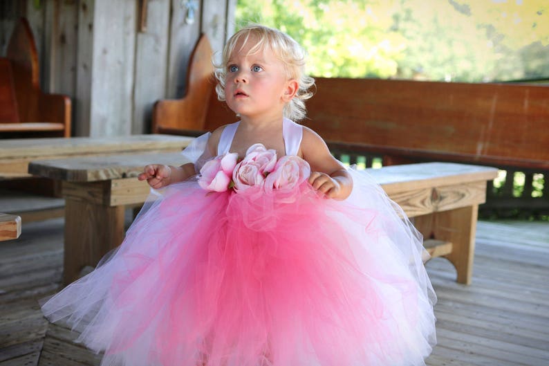 JULIA, baby doll floor length dress, newborns/infants/toddlers/girls for birthdays, flower girl dress, christening gown photography image 2