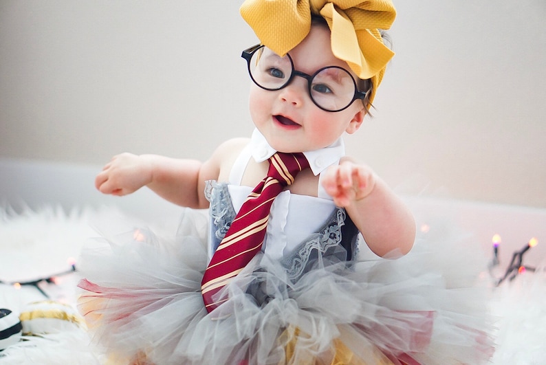 WIZARD, Harry Potter costume, Harry Potter tutu, Harry Potter tutu dress, Harry Potter halloween, Hermione costume, Hermione halloween image 2