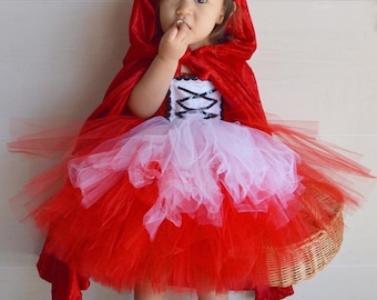 LITTLE RED, little red riding hood, little red riding hood costume, red tutu dress, little red riding hood tutu