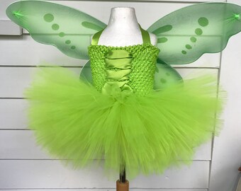 TINK, tinkerbell dress, princess tutu dress, birthday tutu dress, halloween tutu dress, elena tutu dress, girls tutu dress, baby tutu dress