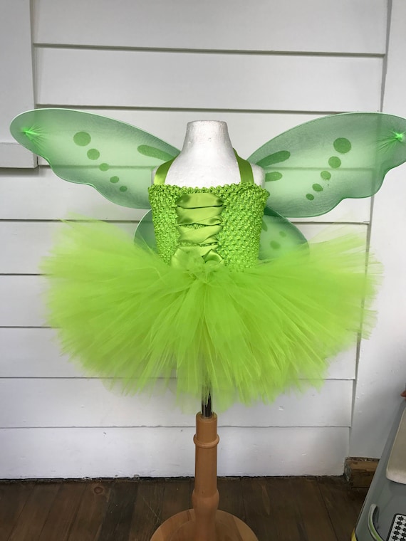 slim fit dress slacks Tinkerbell tutu set-Tinkerbell outfit-Tinkerbell dress – Pink Toes & Hair  Bows main image 0
