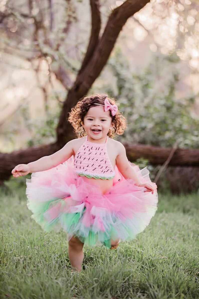 Watermelon SASSY, tutu, watermelon tutu, pink tutu, toddler tutu, girls tutu, one in a melon, watermelon birthday image 2