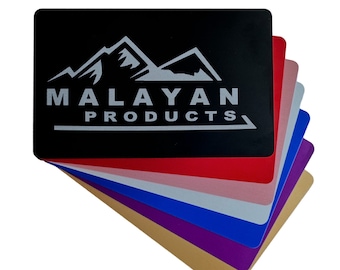 0.8MM Anodized Aluminum Business Card Blanks For Laser Engraving Metal Business Cards, Black Aluminum Cards, DIY Laser and CNC