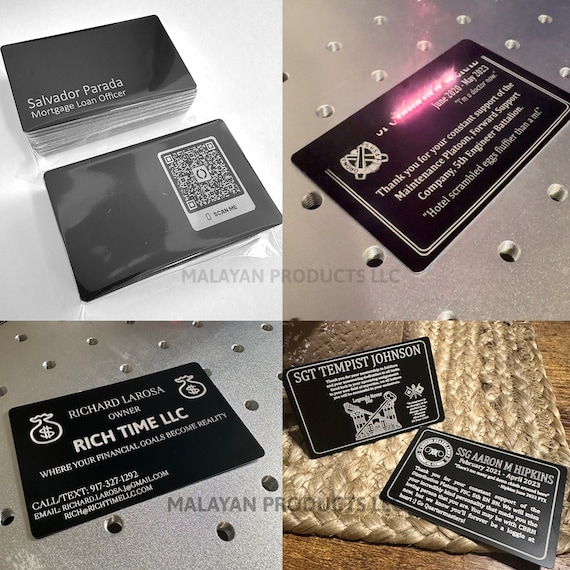 Wholesale Engraved Laser Business Cards Sublimation Id Card Blank