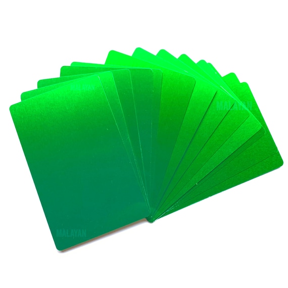 Green Aluminum Business Cards, Blank Anodized Metal Business Cards, Laser  Engraving Metal, CNC Machine, Aluminum Sheet Metal Thin Plaque 