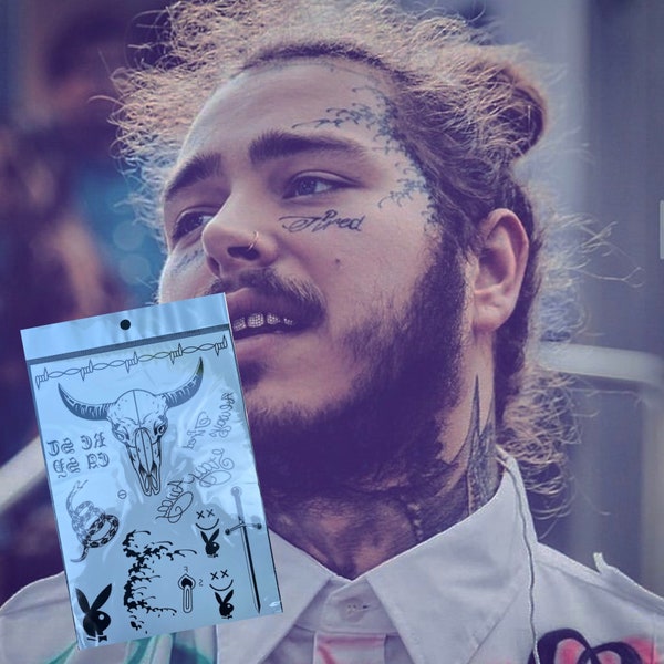 Post Malone Tattoo Etsy