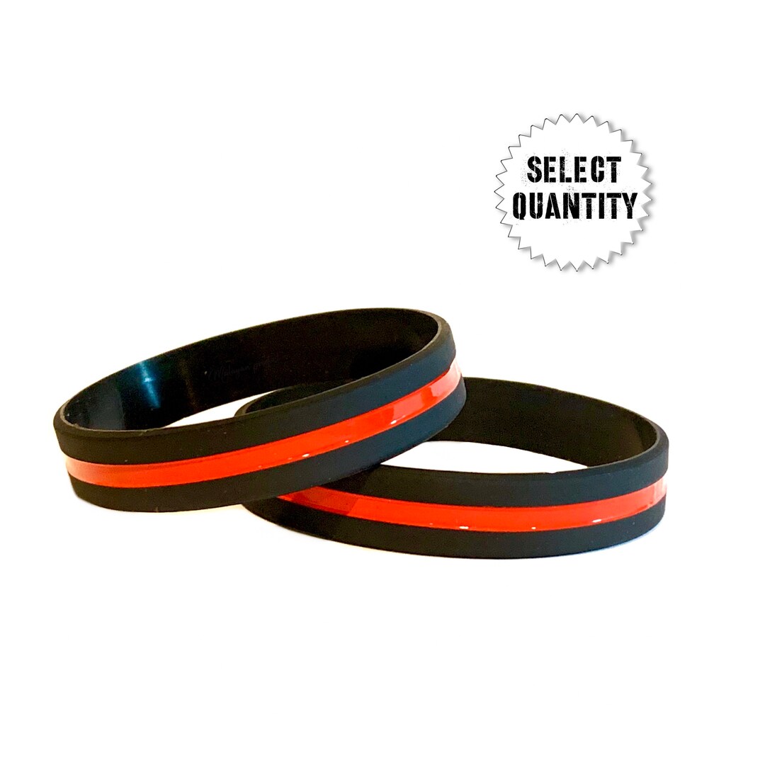 Thin RED Line Bracelets Fire Fighter & Department Awareness Etsy