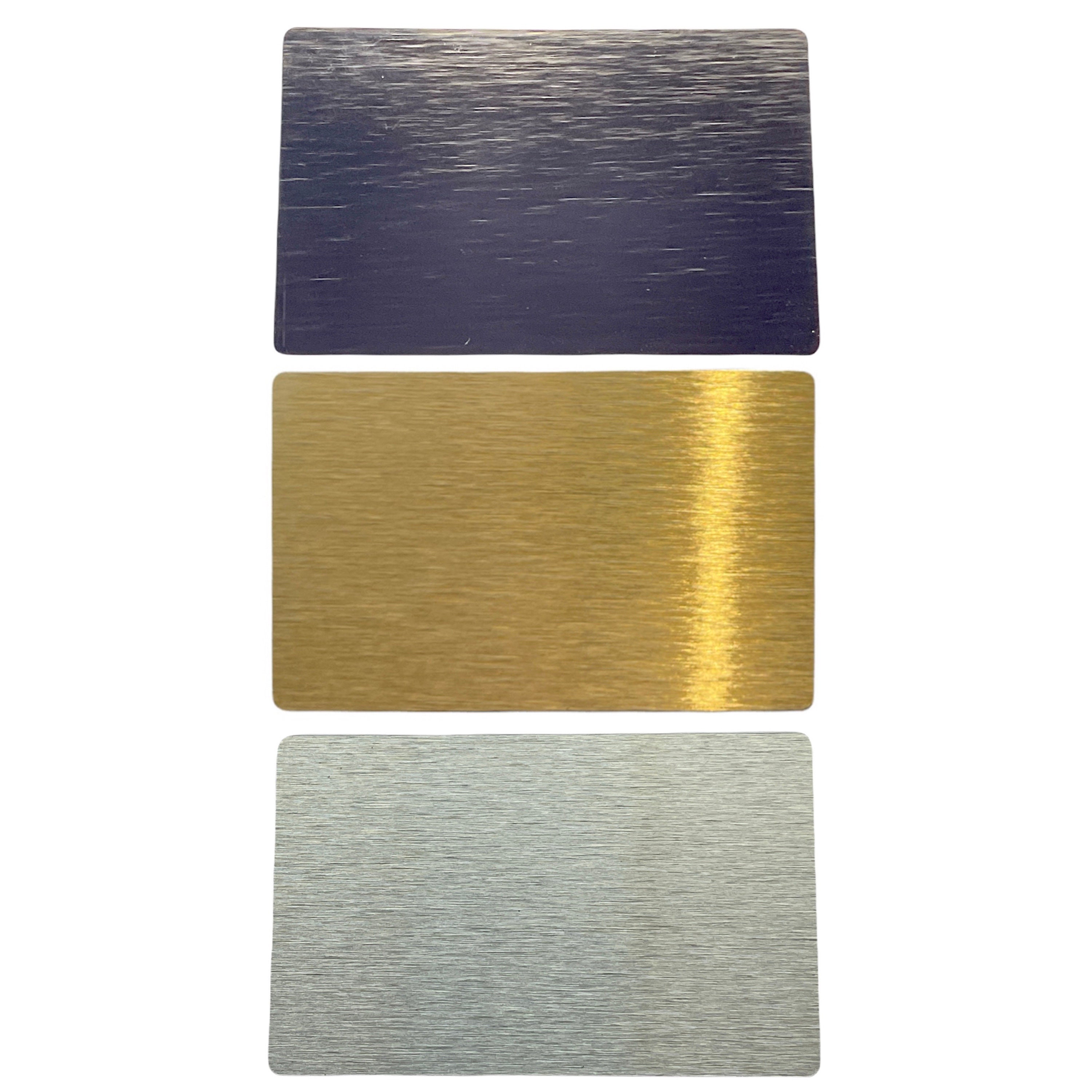 2pcs Sublimation Metal Blanks 4x6 Inch Aluminum Old Gold