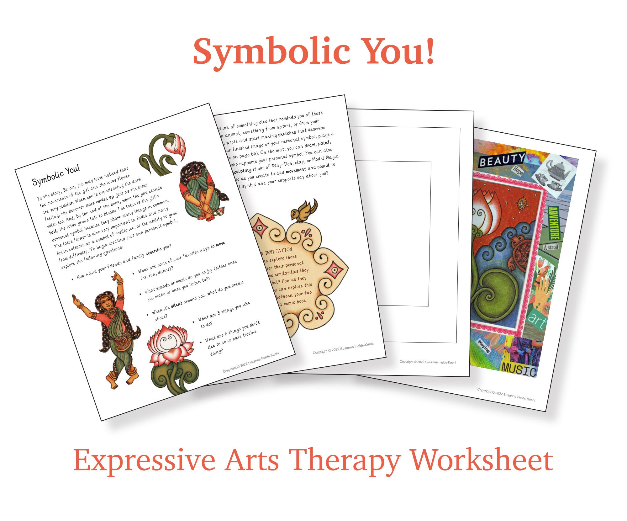 Symbolic You!: an Expressive Arts Therapy Worksheet - Etsy