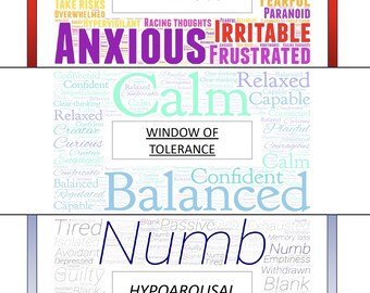 Fill-able Worksheet: Window of Tolerance and How to Cope for Adults and Adolescents