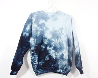 dark blue tie dye sweatshirt