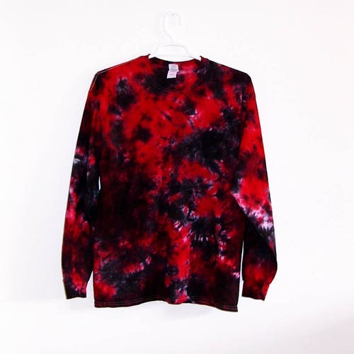 The Smoke and Mirrors Long Sleeve Tie Dye T Shirt - Etsy