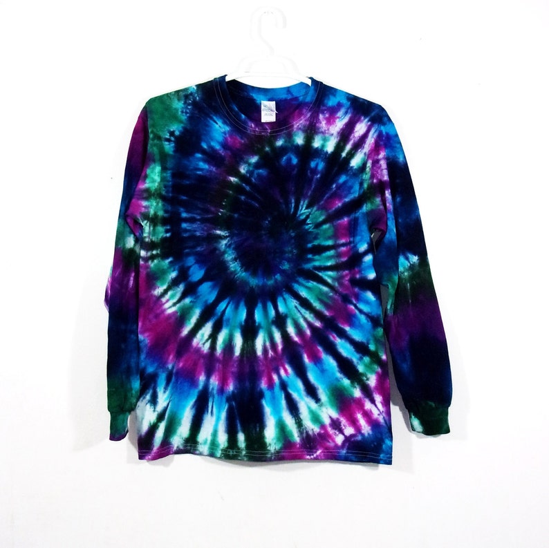 Tie Dye Spiral Long Sleeve T Shirt Adult Youth Sizes ID - Etsy