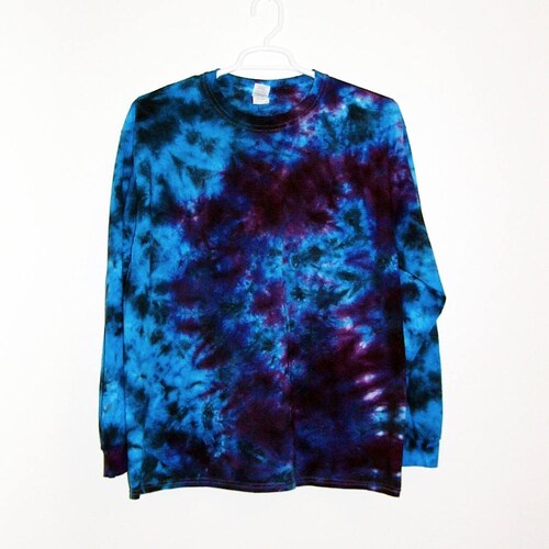 Tie Dye Crinkle Long Sleeve T Shirt Adult Youth Sizes ID - Etsy