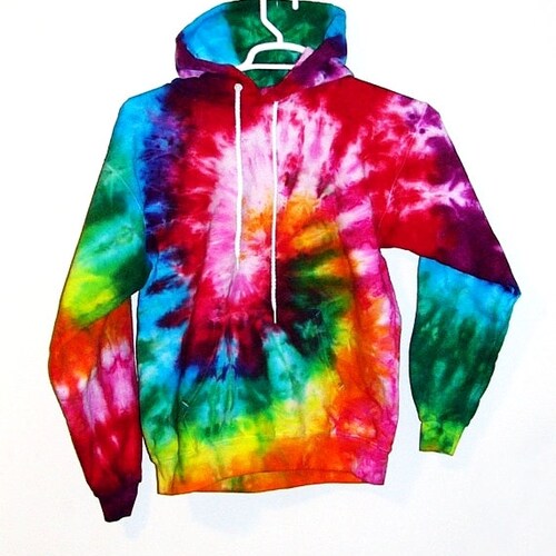 Tie Dye Hoodie Zipper Hoodie Pullover Hoodless Sweater - Etsy