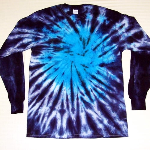Tie Dye Spiral Long Sleeve T Shirt Adult Youth Sizes ID Etsy