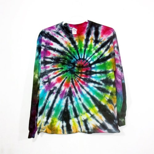 Tie Dye Spiral Long Sleeve T Shirt Adult Youth Sizes ID - Etsy