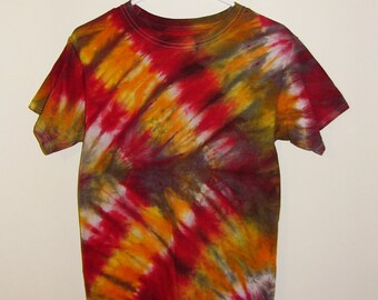 Tie Dye T-Shirts XL Youth Accordion Fold Cotton Short Sleeve Premade